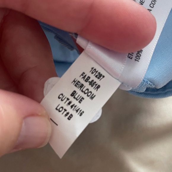 A new day trouser seamed cuffed cotton powdered blue pants - Picture 6 of 10